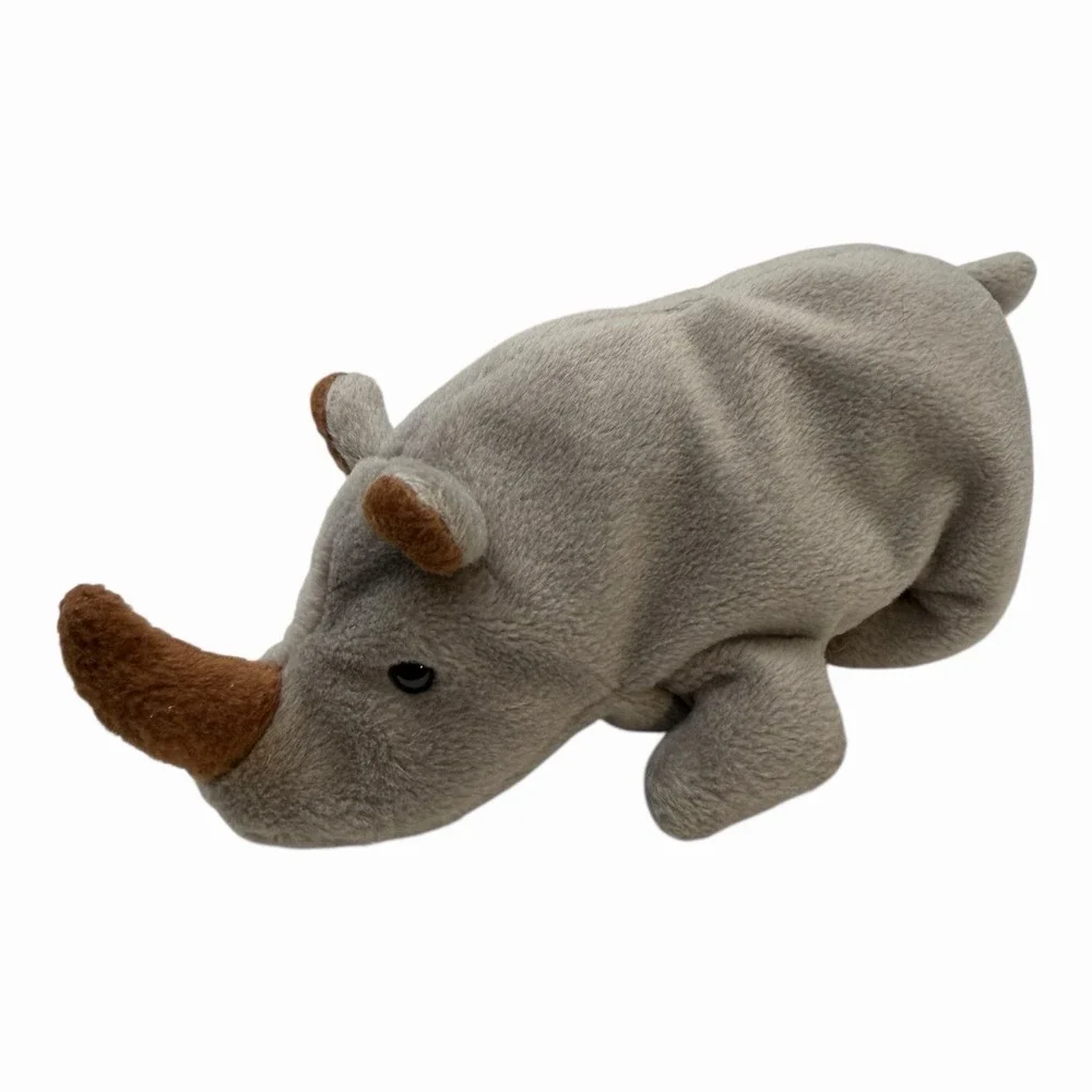 Ty Beanie Baby Spike‎ The Rhino 1996 PE Pellets